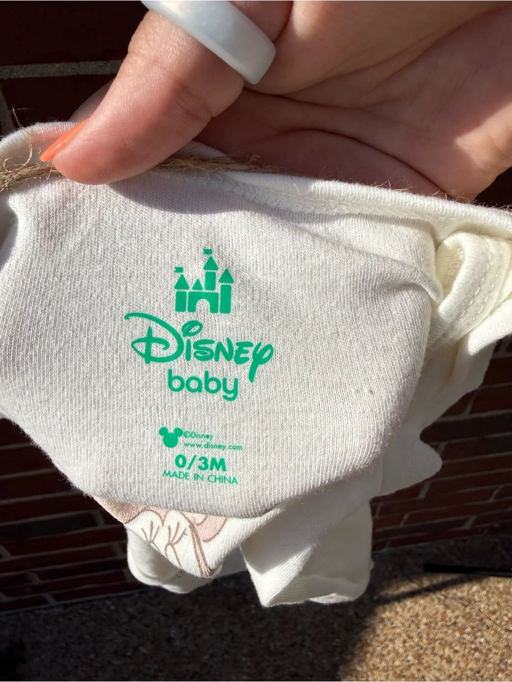 Disney Baby Cream and Pink Infant Set- 0/3M